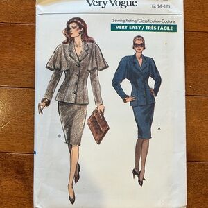 Very Vogue 7650 Women's Jacket and Pencil Skirt Sewing Pattern